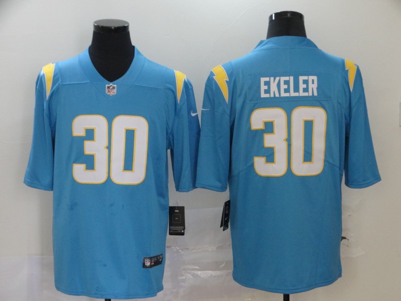 Men's Los Angeles Chargers Austin Ekeler #30 Powder Blue Jersey